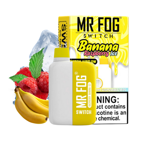 MR FOG Vape Switch 5500 Puffs Raspberry Banana Ice