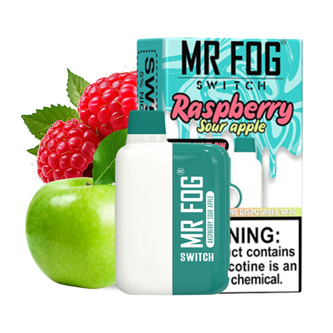 MR FOG Vape Switch 5500 Puffs Raspberry Sour Apple