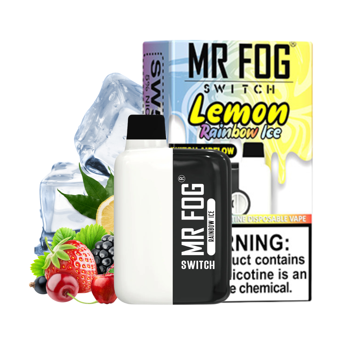 Buy MR FOG Vape Switch 5500 Puffs Rainbow Ice At Best Price in Saudi Arabia