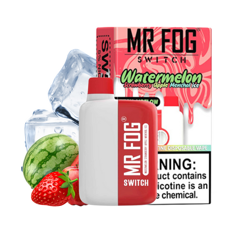 MR FOG Vape Switch 5500 Puffs Watermelon Strawberry Apple Menthol Ice